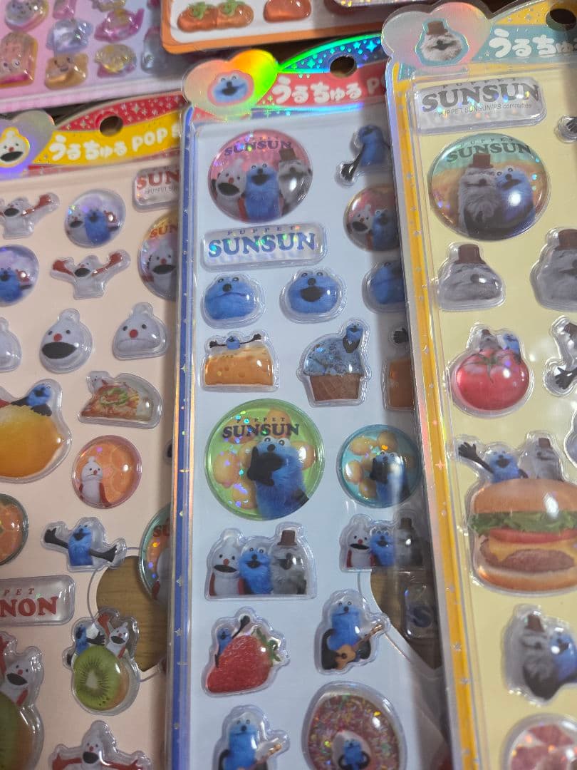 シールまとめ売り　コットンパフィー　おはじき　うるちゅる