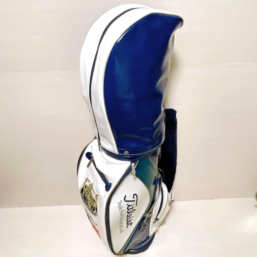 希少 美品 タイトリスト キャディバッグ 9.5型 ヴィンテージ トリコロール