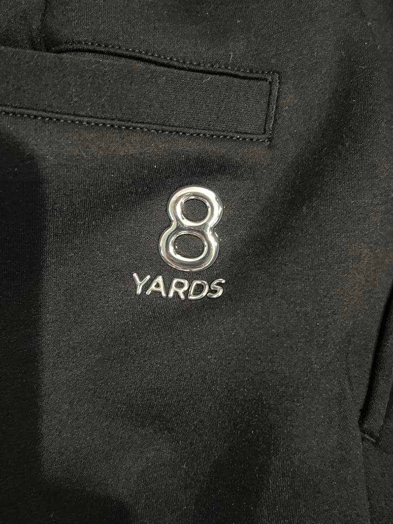 8YARDS ブラック ストレートパンツ Lサイズ