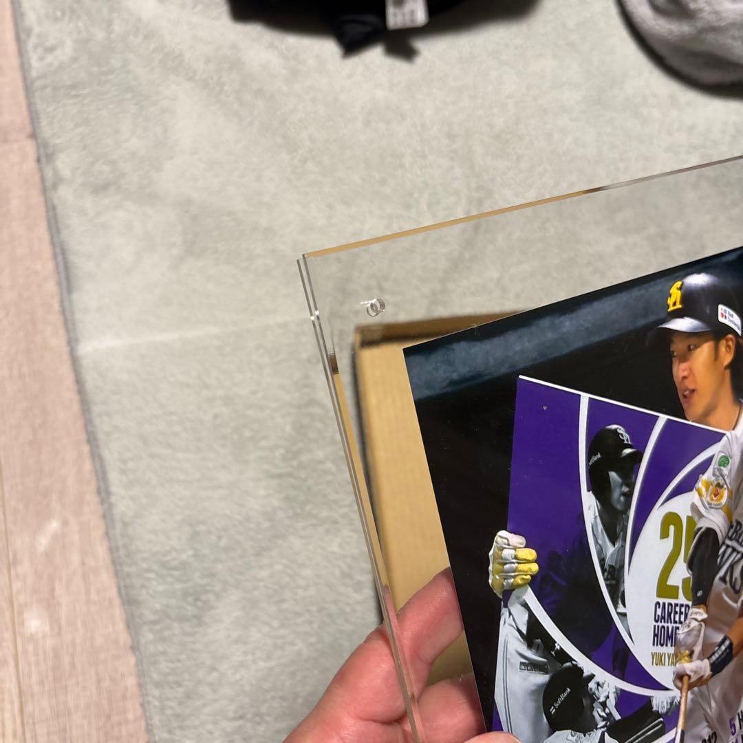 柳田悠岐 通算250本塁打記念 フォト サイン入り 額装 ソフトバンクホークス