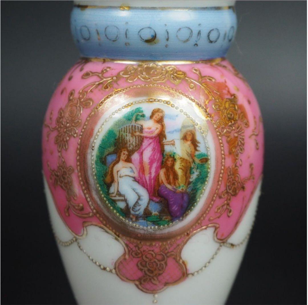 送料無料　時代物　CHUBU CHINA(中部陶器) 輸出向け燭台一対