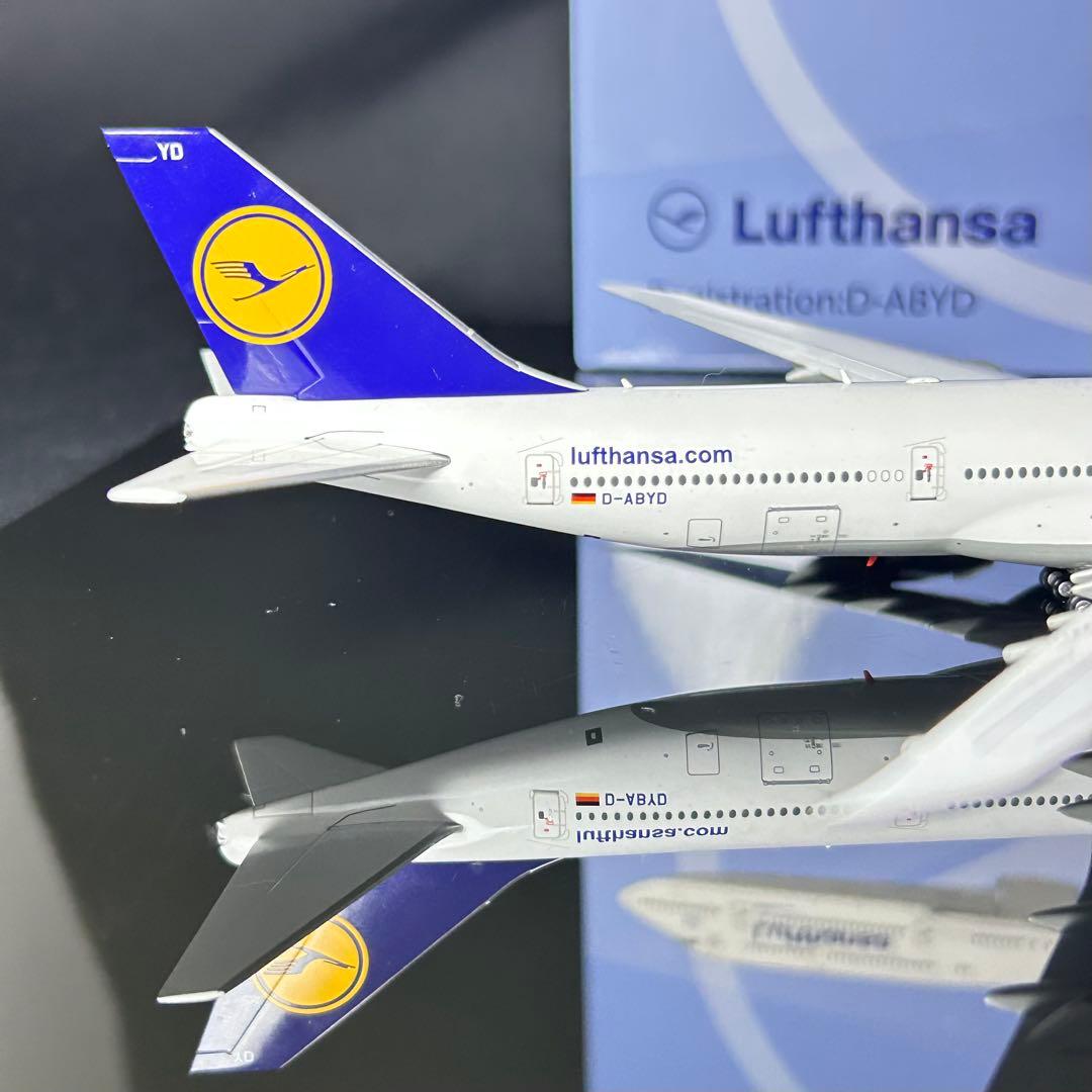 YYwings ルフトハンザ B747-8 D-ABYM 1/400 スタンド付