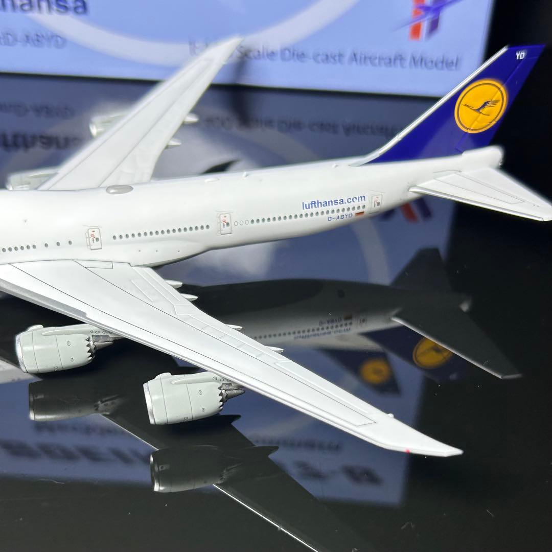 YYwings ルフトハンザ B747-8 D-ABYM 1/400 スタンド付