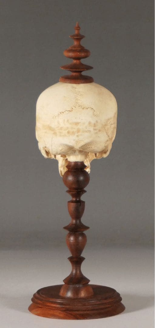 【ガラスドーム入り 頭蓋骨模型 】ゴシック ダークアカデミア ヴンダーカンマー