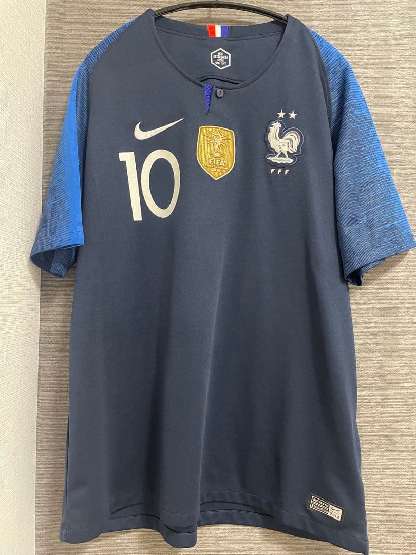 フランス代表 ユニフォーム ムバッペ 10番 ロシアW杯 優勝パッチ NIKE