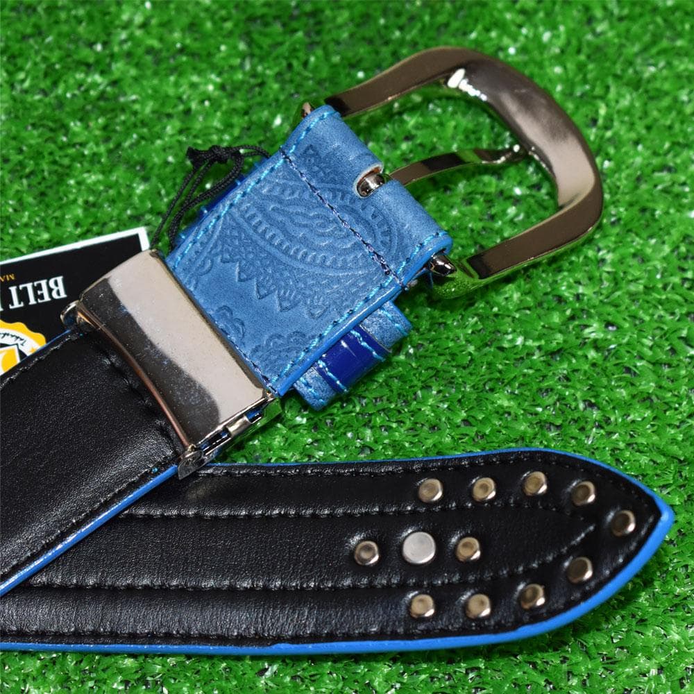 BELT FACTORY/ベルトファクトリー 型押しベルト【ブルー】 新品！