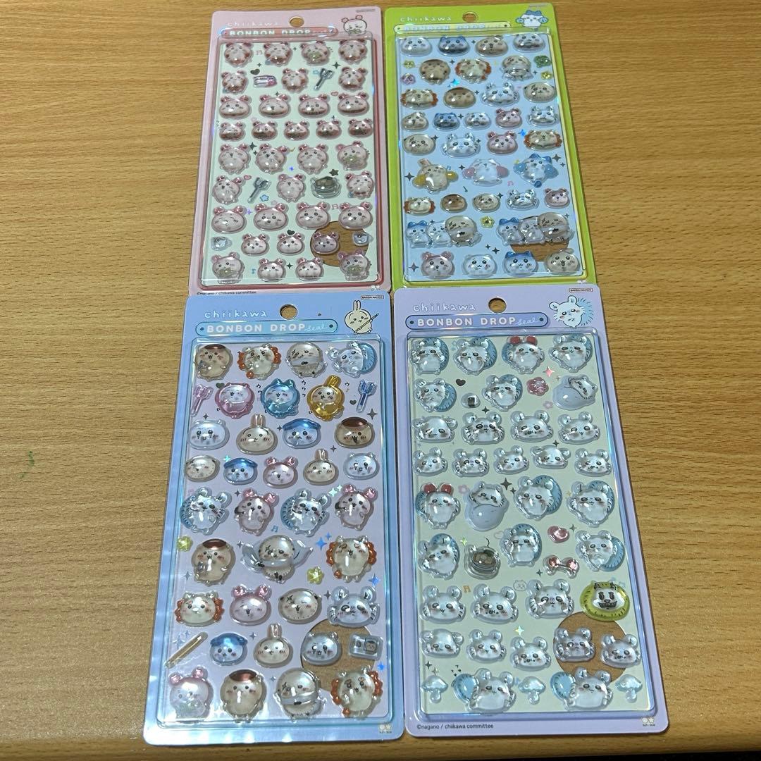 【正規品】ちいかわ　ボンボンドロップシール　8種　コンプリート