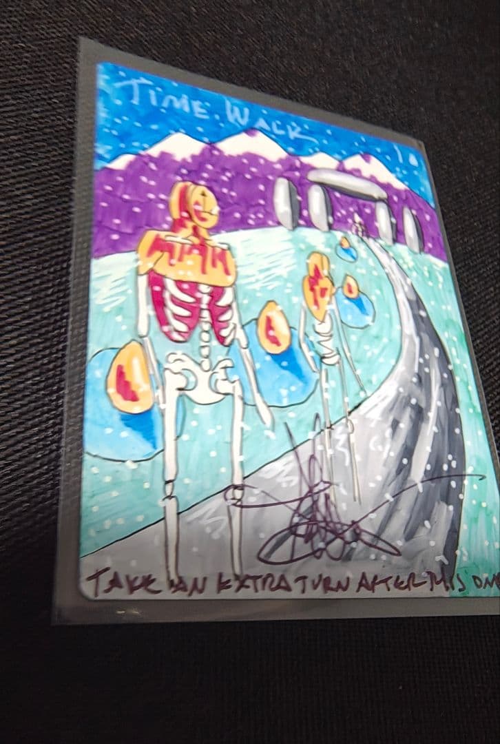 Time Walk Amy Weber氏 直筆サイン入りスケッチアート　　MTG