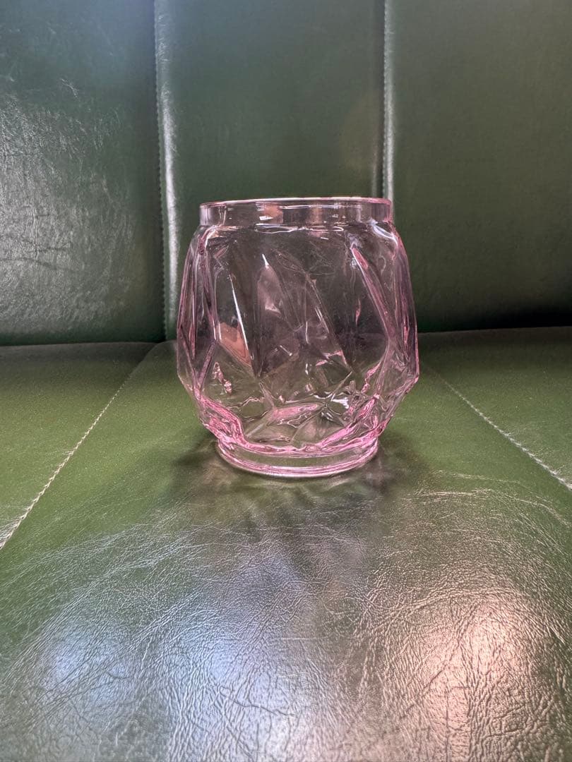 イワタデンキ　ガラス　ランタン ピンク