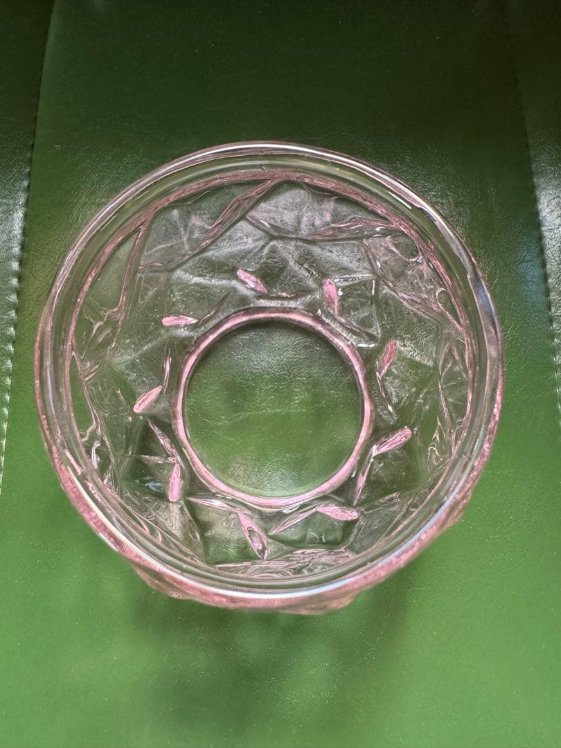 イワタデンキ　ガラス　ランタン ピンク