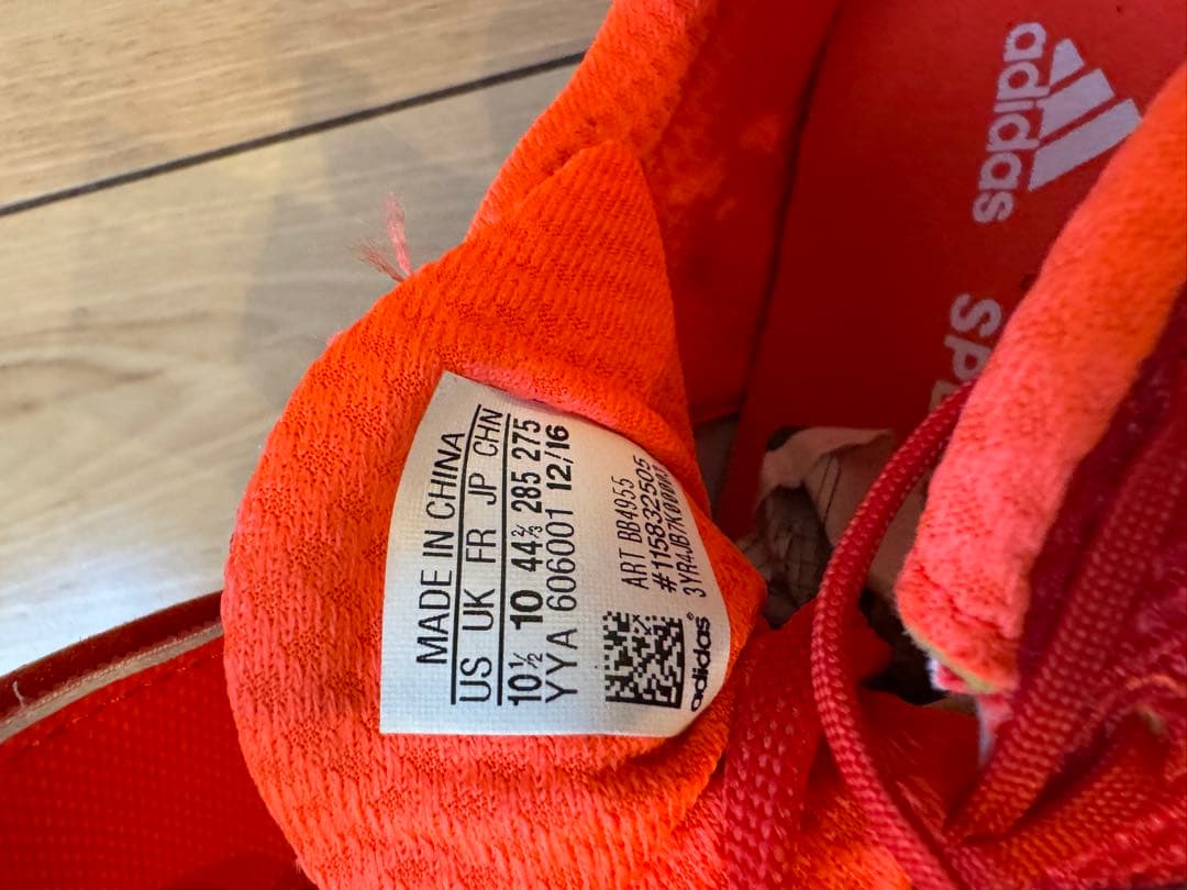 adidas 陸上 投擲用スパイク 赤　28.5cm adizeroレッド