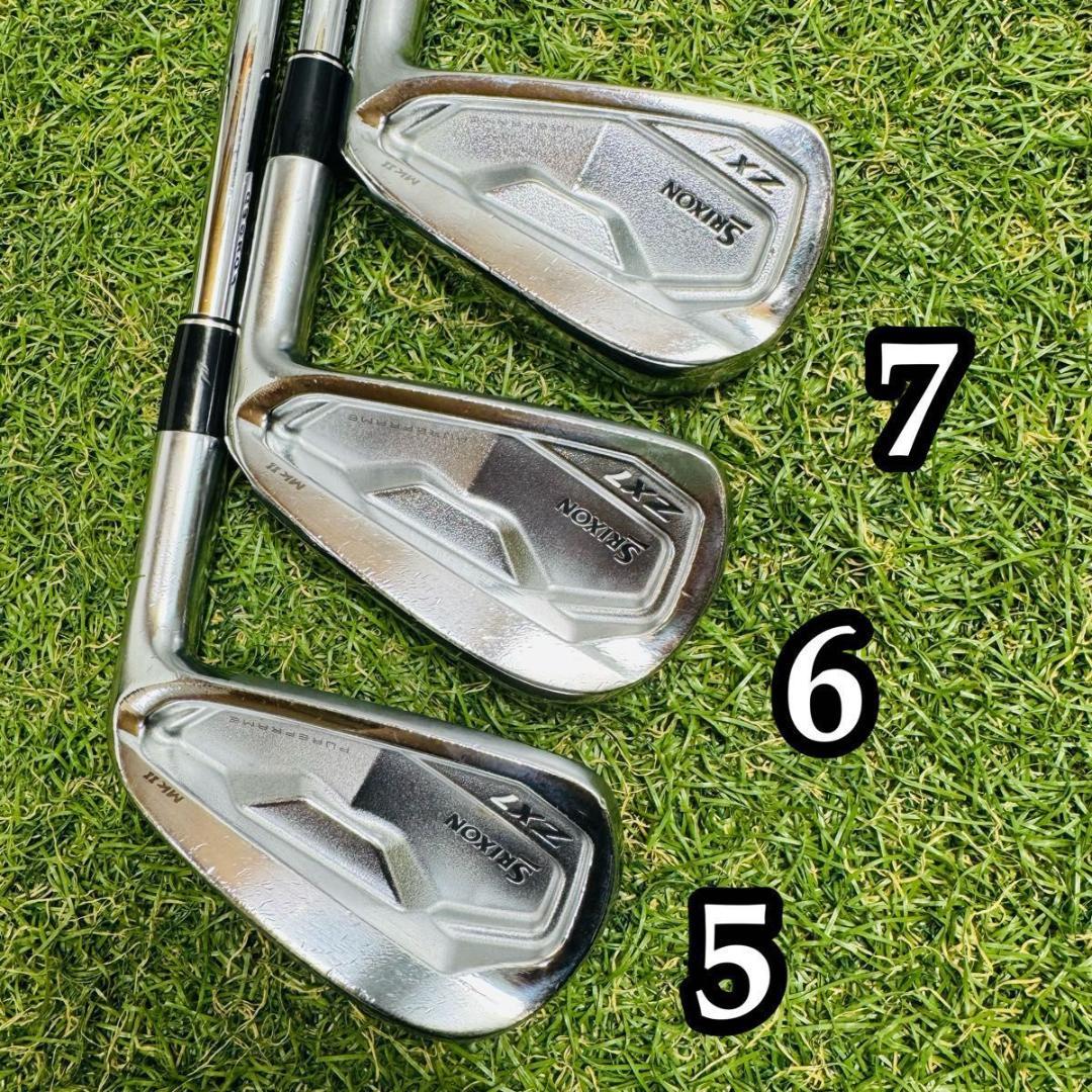 【良品】スリクソン ZX7 MKⅡ メンズアイアンセット 6本 スチール S