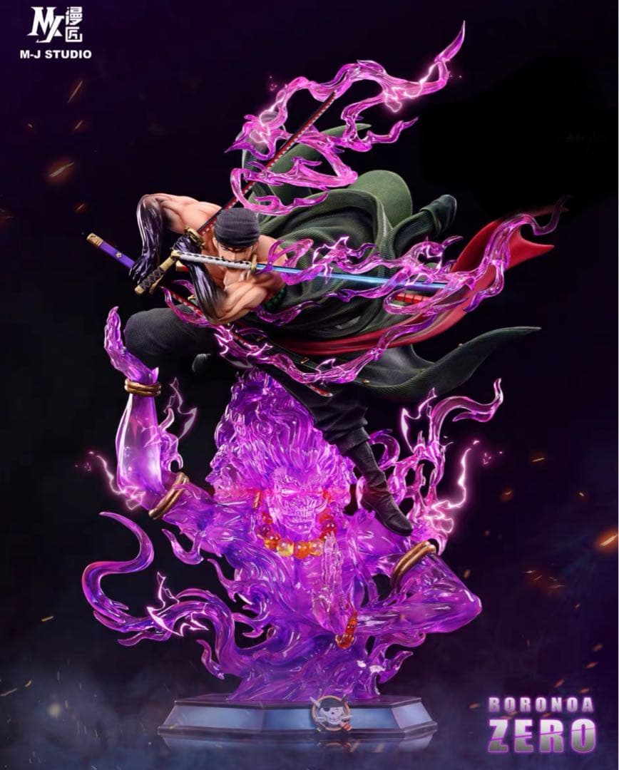 ゾロ緑色ver. 台座透明版 MJ ガレージキット ワンピース