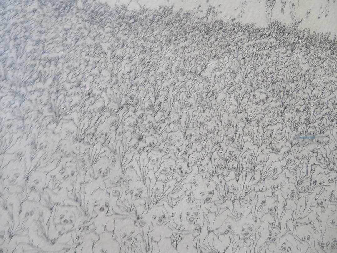 スズキ・シン一（鈴木慎一）　「マリリン曼荼羅」　エッチング　山形県　自由美術協会