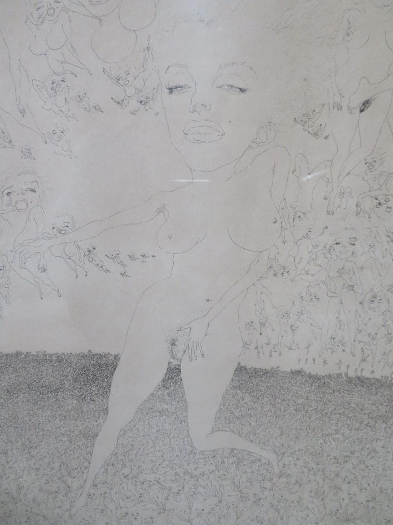 スズキ・シン一（鈴木慎一）　「マリリン曼荼羅」　エッチング　山形県　自由美術協会