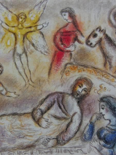 Ｍ・シャガール、回復した平和、超希少画集より、新品額装付