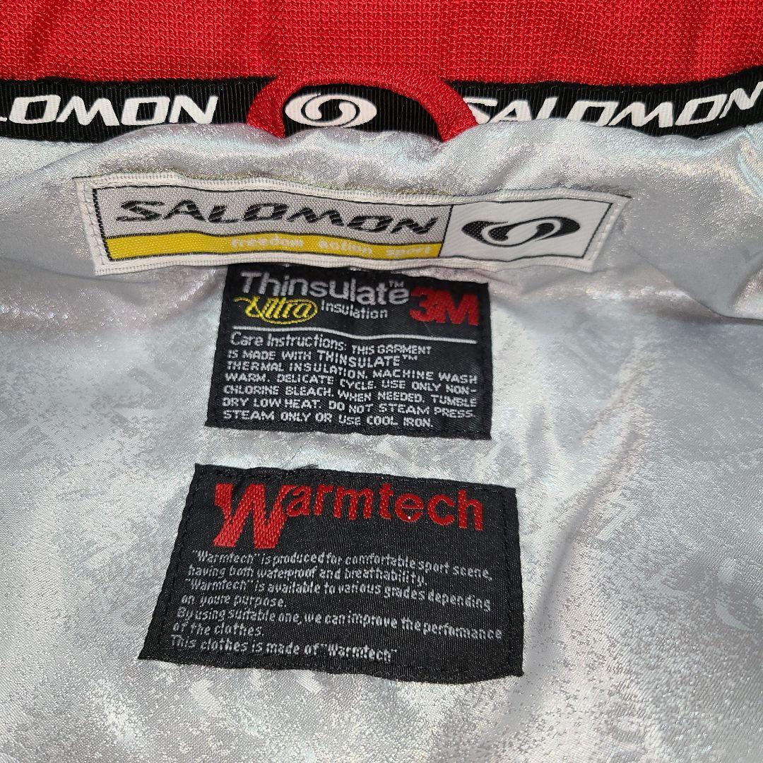 泥*子様 ✨️希少 貴重✨️サロモン スキーウェア パンツ ベスト 3点 L 赤