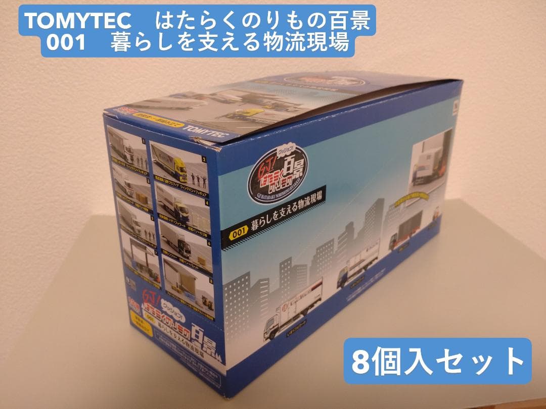 TOMYTECはたらくのりもの百景001暮らしを支える物流現場８個セット