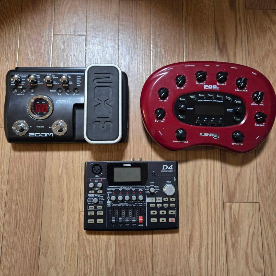 LINE 6 POD XT KORG D4 ZOOM G2.1u セット