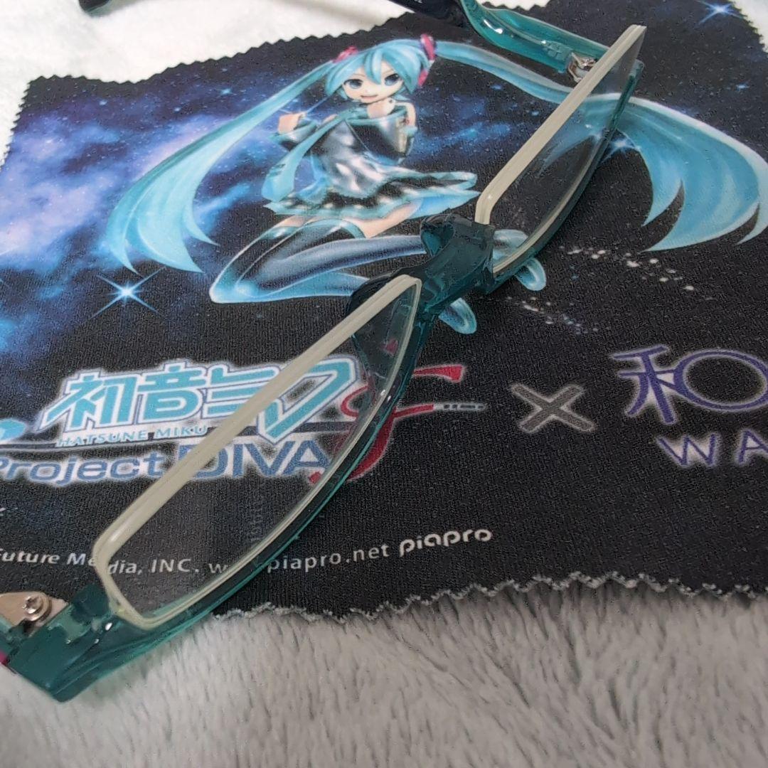 和真 初音ミク コラボメガネ　PD-002　度無し　ケース無