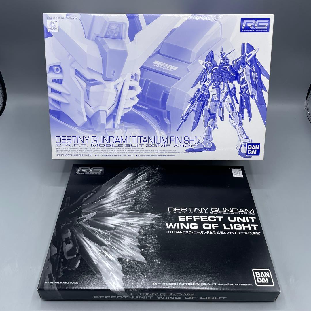 RG デスティニーガンダム チタニウムフィニッシュ & 光の翼