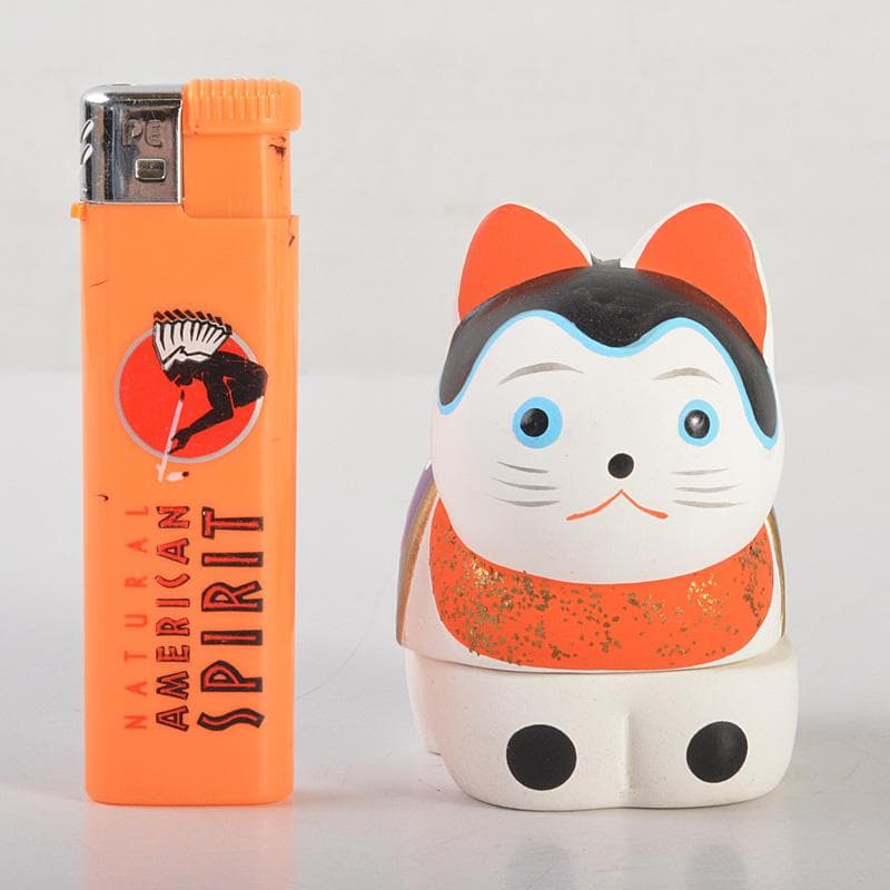 茶道具　張子人形　白張子犬　干支　香合　在銘　C　6413