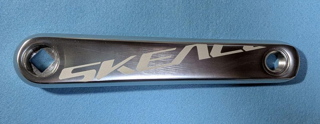 SKEACE スクエアテーパー ピスト用クランク 165mm 48T 　シルバー