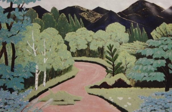 山本 丘人、風景、大判、額装用・画版、日本製・新品額 額装付