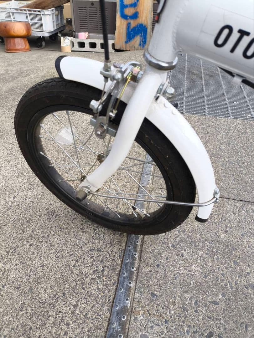 激レア ソフトバンク お父さん 折りたたみ自転車 ホワイト