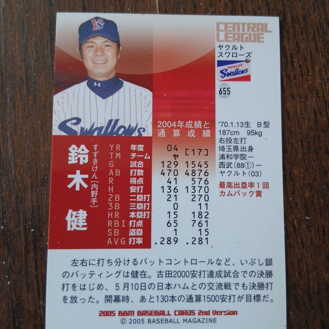 元ヤクルトスワローズ9鈴木健選手直筆サイン入りカード