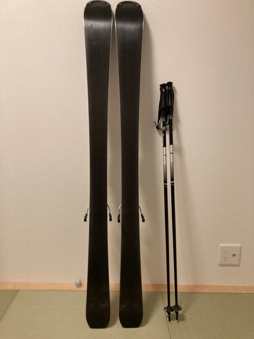 Salomon スキー 149cm ポール付き