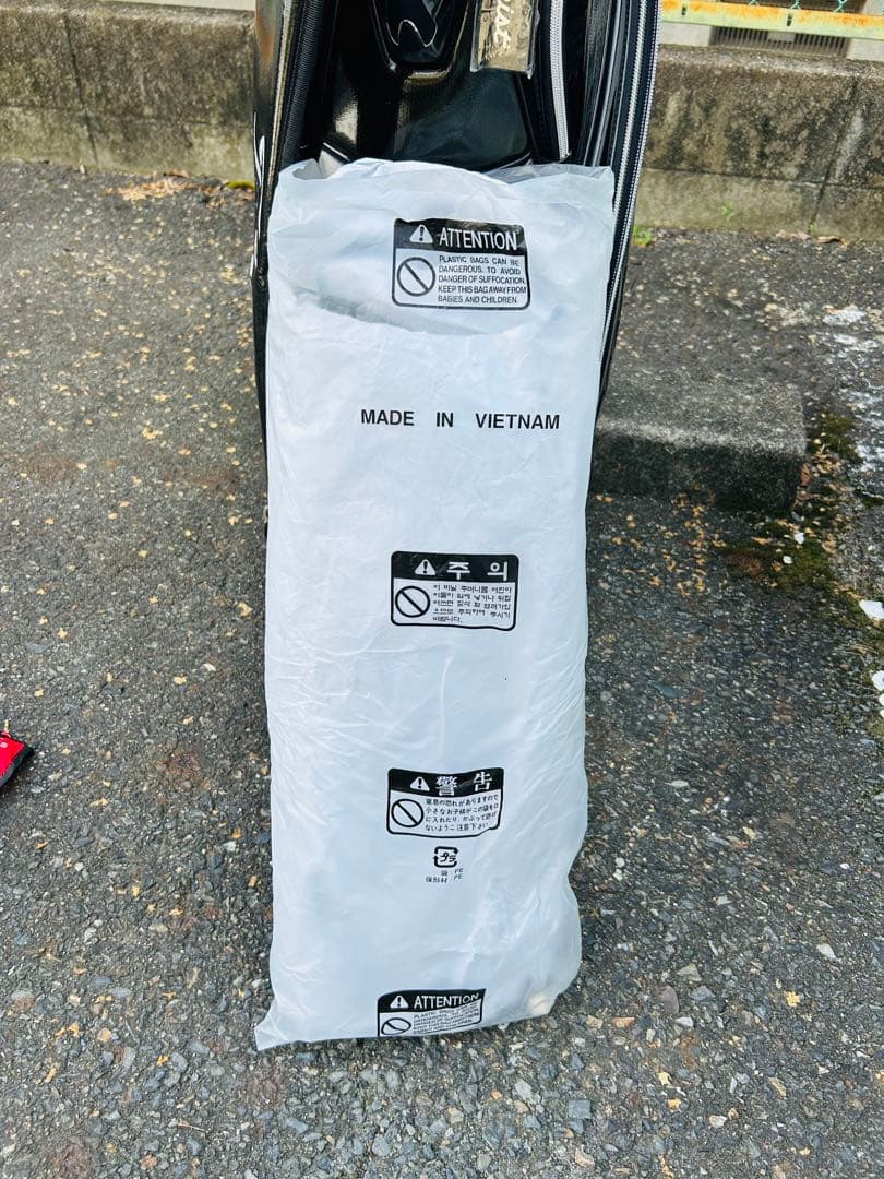 Titleist キャディバッグ 黒 赤 ストライプ