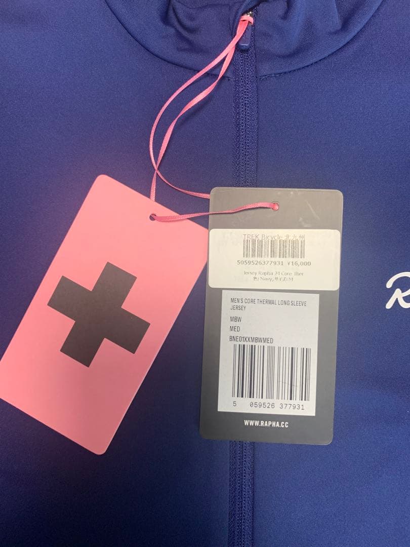 【新品】Raphaメンズコア サーマルロングスリーブ ジャージ　ネイビーMサイズ