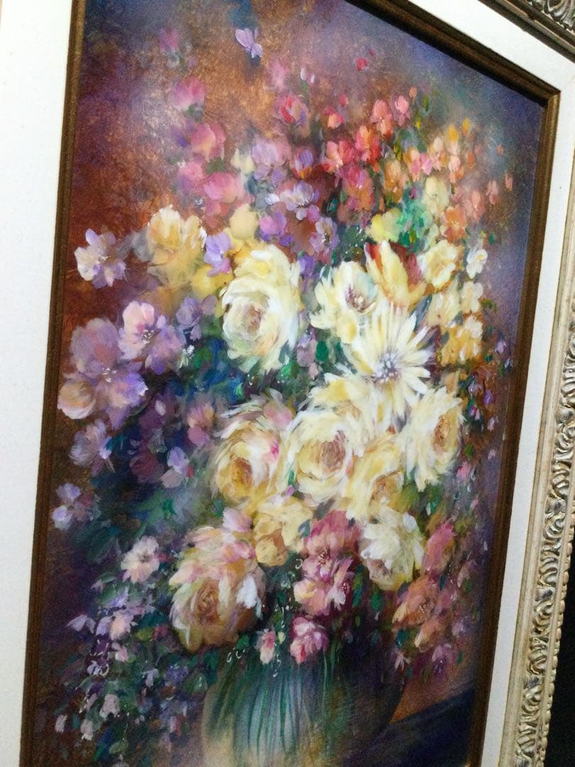 絵画 花絵 コーティング加工 G170