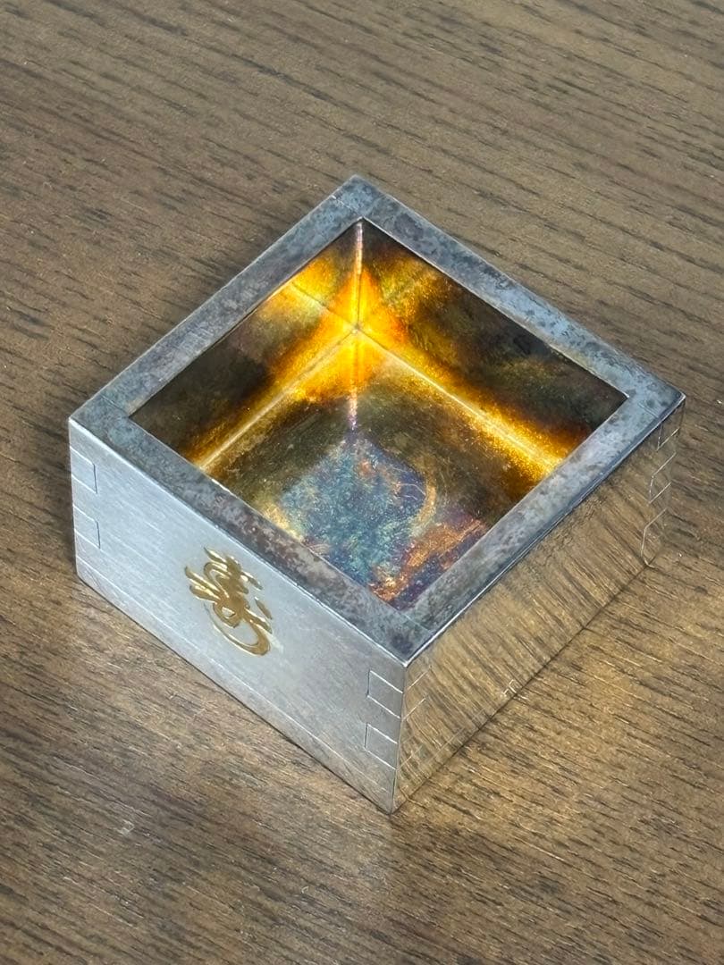 純銀　銀製　酒器　福寿枡　ぐい呑