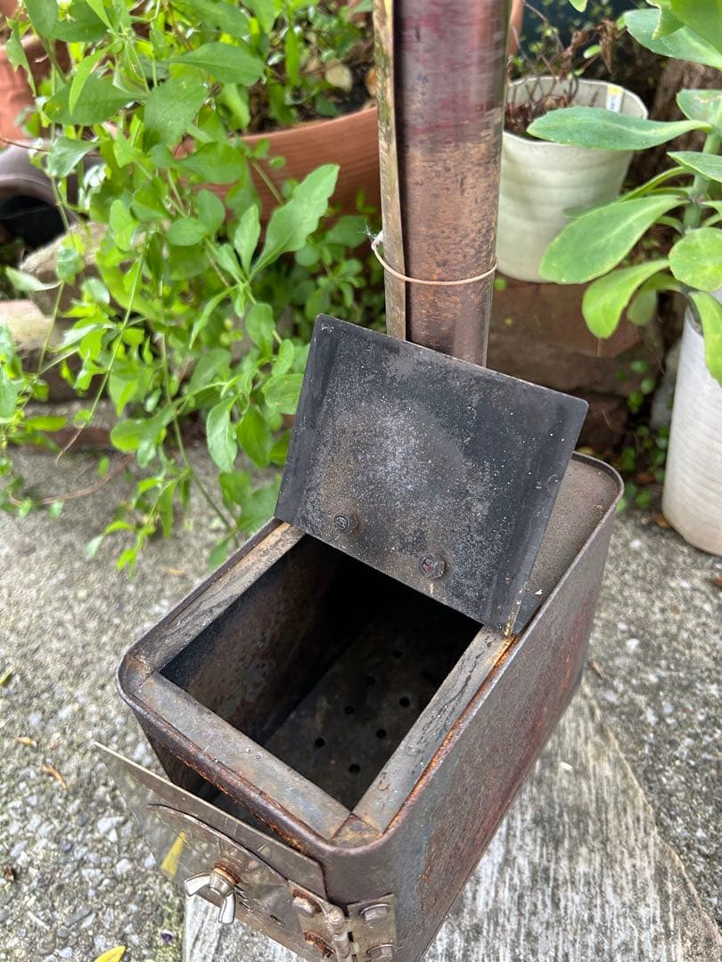 卓上　薪ストーブ 煙突付き