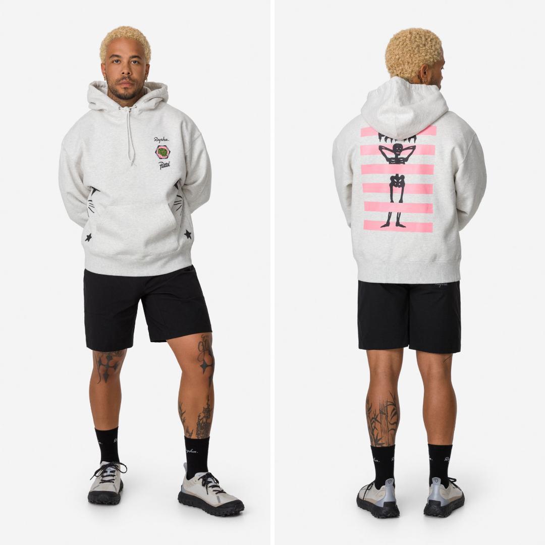 新品 Rapha + Patta 限定版 コットン フーディー グレー