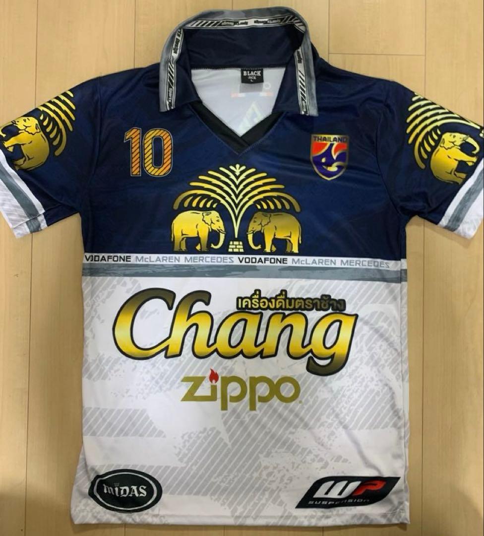 【超レア襟付き】タイ代表 チャンピオンシャツ Lサイズ かっこいい練習着 シャツ