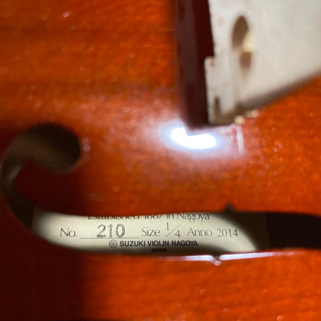 【弦新品】スズキ No.210 1/4 2014年製 SUZUKI ヴァイオリン