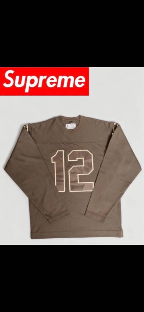supreme football shirt 90s Ｌサイズ