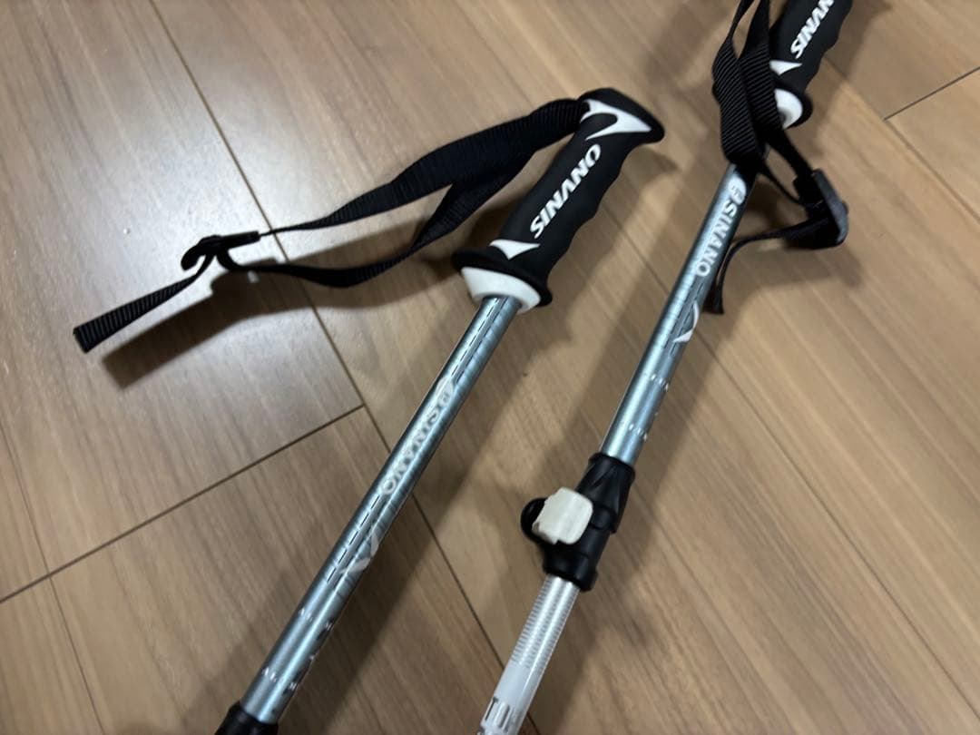 ★美品★お洒落　シナノ　スキーポール ストック 収縮ポール　調整可能