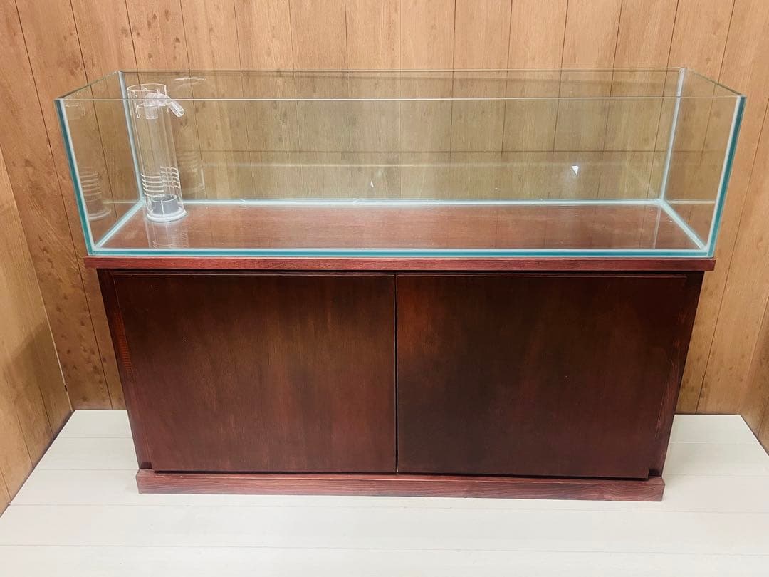 限定1セット一台のみ！　1200ｘ300ｘ300㎜オーバーフロー水槽 セット