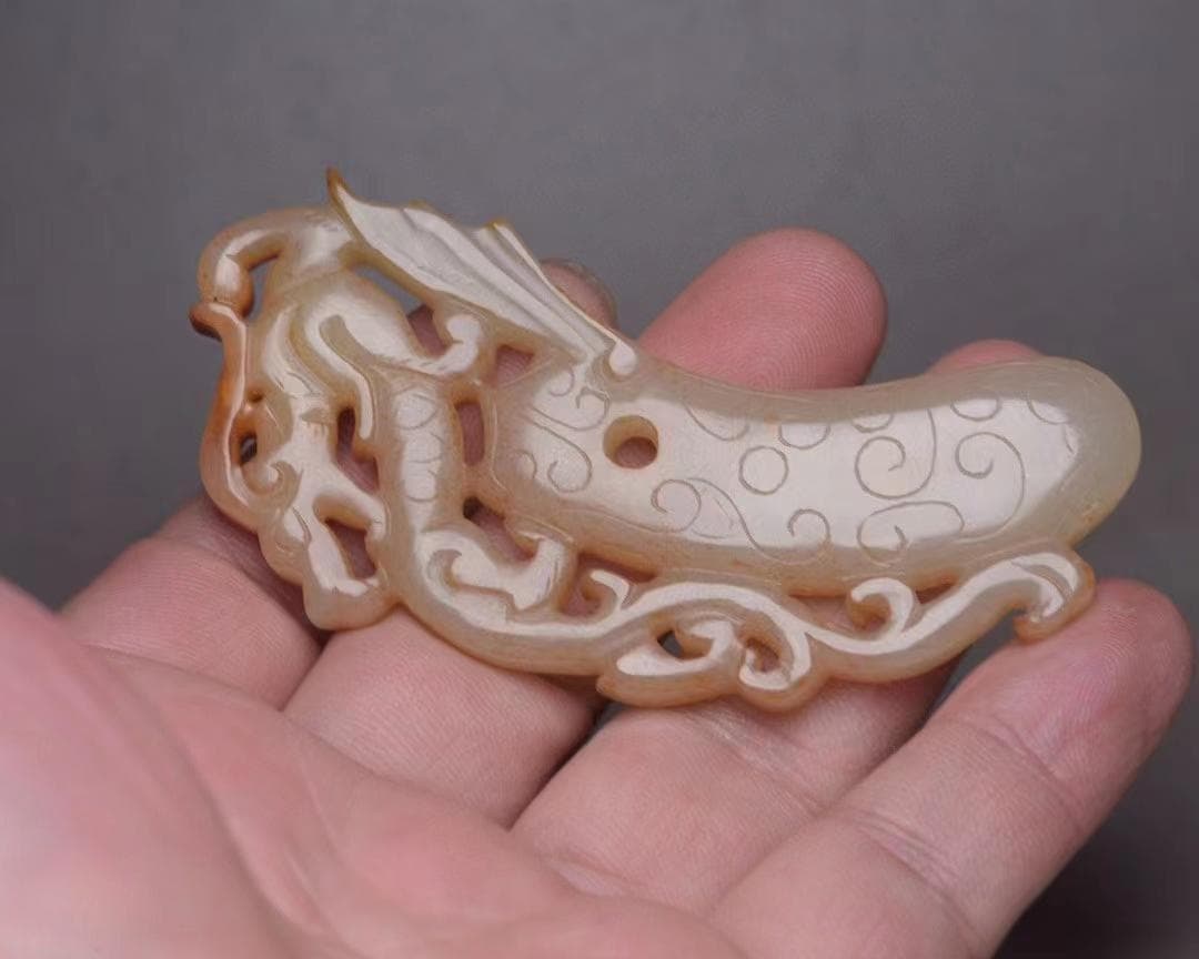 中国古美術・高古龍佩・和田玉製・細密彫・根付・裝身具・置物・玉墜・玉珮・賞物