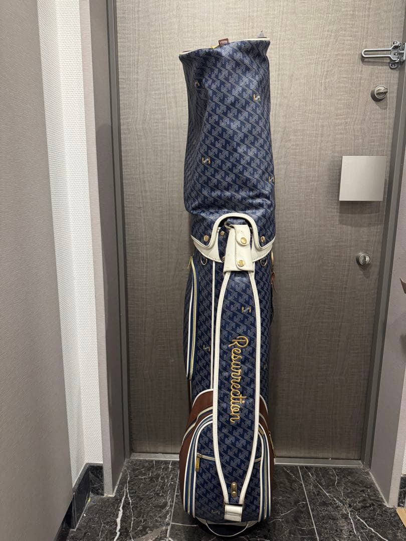 【アデトクンボ】Resurrection ゴルフバッグ ネイビー ブラウン