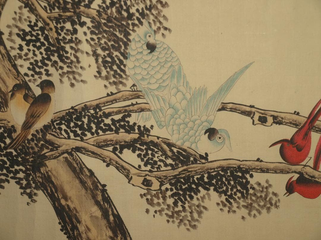 骨董市仕入れ品　中国明時代の掛軸　激安骨董品　肉筆保証BD409A11-6