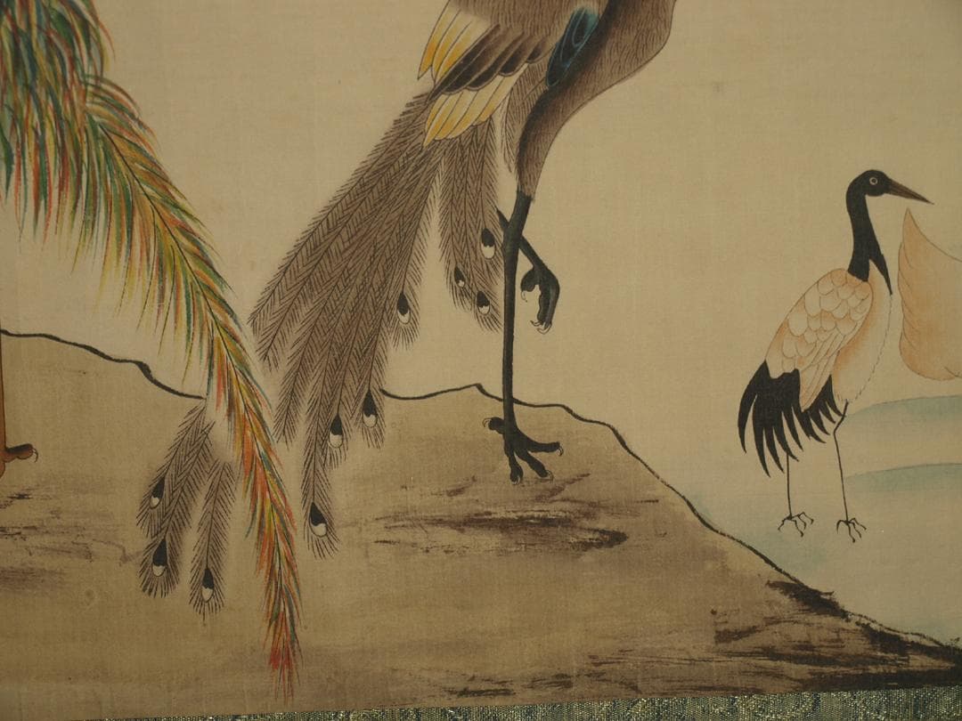 骨董市仕入れ品　中国明時代の掛軸　激安骨董品　肉筆保証BD409A11-6