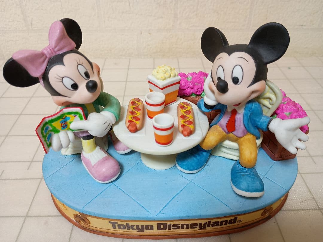 東京ディズニーランド　ミッキー ＆ ミニー　DISNEY LAND　置物　現状品
