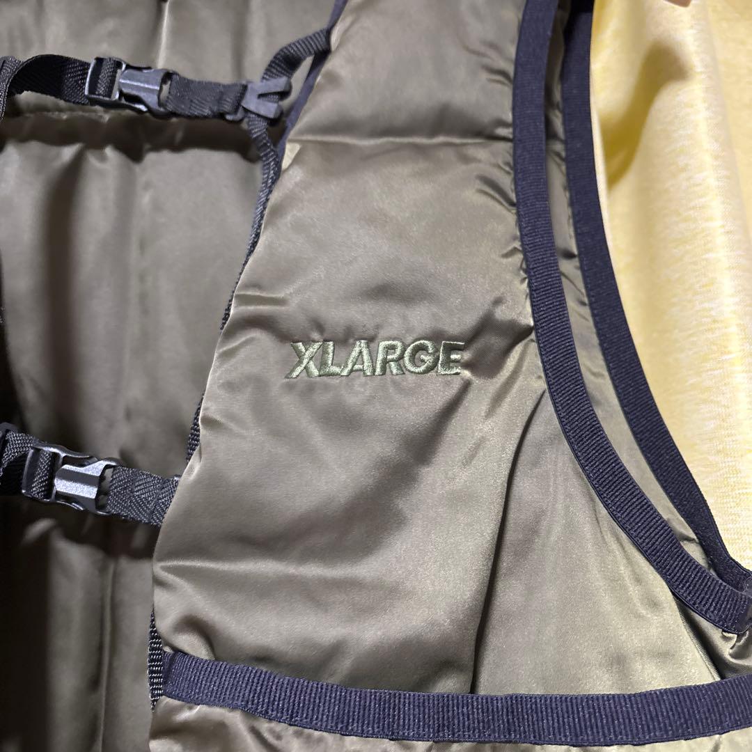 XLARGE フィッシングベスト オリーブ　S