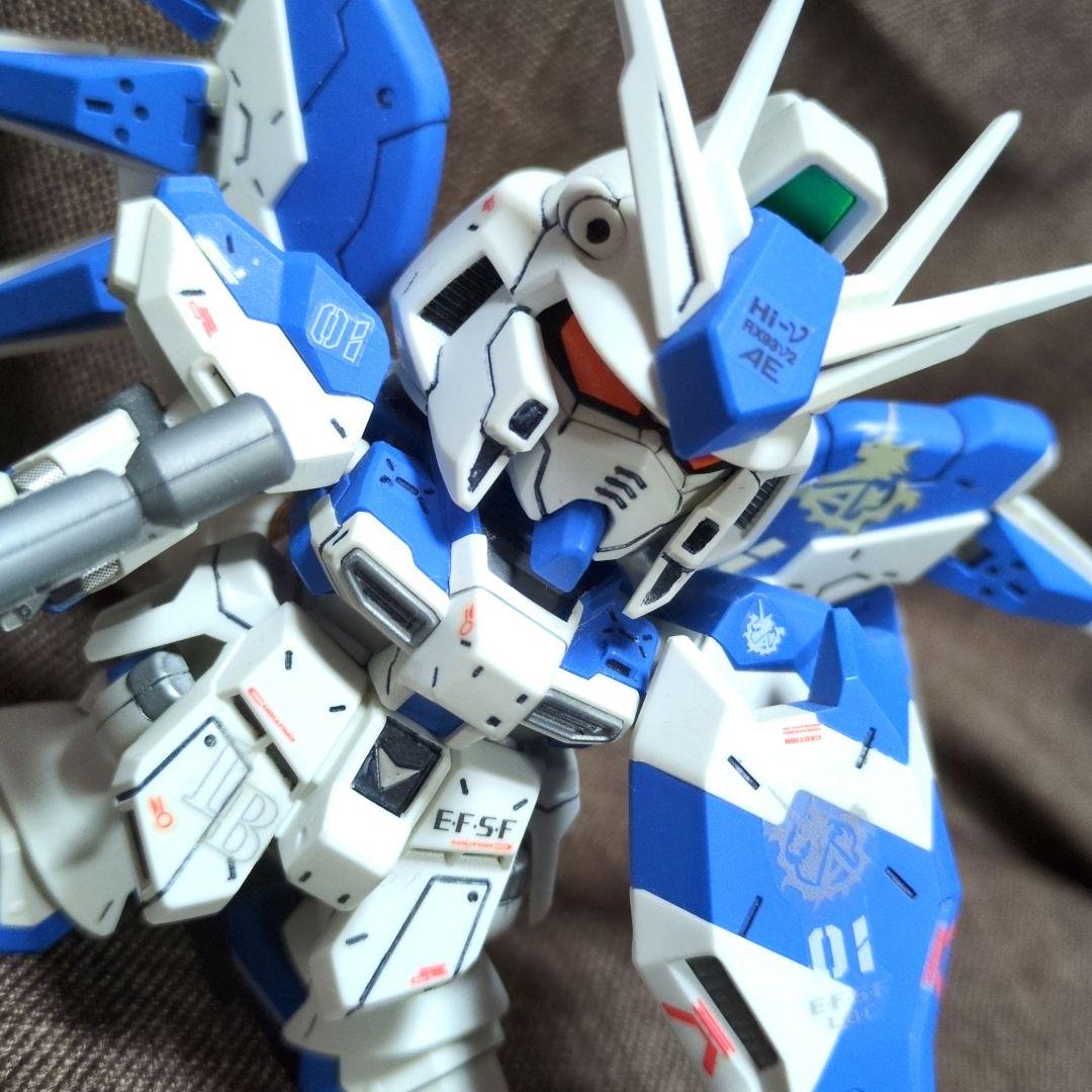 SDガンダムBB戦士 SDガンダムRX-93-ν2　Hi-νガンダム　スミ入れ