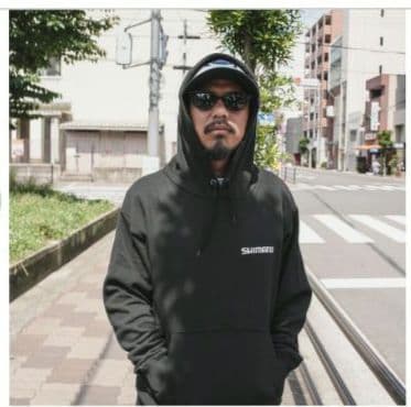ウェア SHIMANO Big Logo Pullover Hoodie BLACK M
